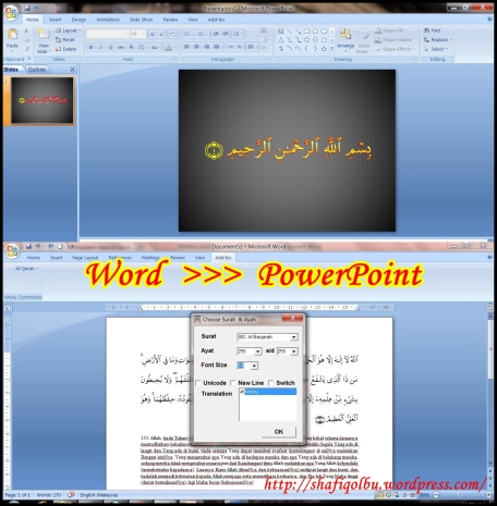 Word  on Arabic Word To Powerpoint
